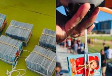 Promessa virou festa: comerciante lança 7 mil figurinhas da Copa de drone e faz a alegria de centenas de crianças