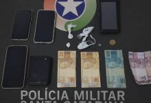 Suspeito tenta esconder cocaína ao ver viatura, mas acaba preso em Timbó