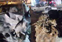 Batida frontal entre dois carros deixa motoristas feridos em Pomerode