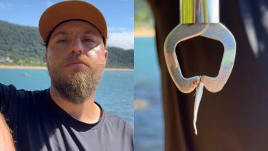 Após horas de "luta", pescador descobre que fisgou um peixe minúsculo