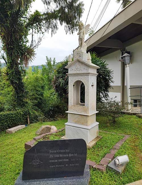 Após 32 anos, história se repete: escultura histórica de anjo é furtada novamente em Blumenau