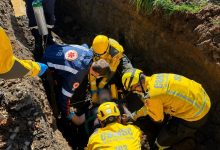 Colegas agem rápido e ajudam a salvar trabalhador soterrado após deslizamento em SC