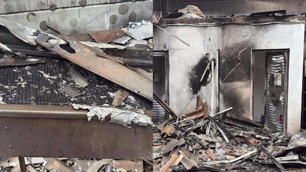 Fábrica atingida por incêndio é alvo de furtos após destruição em Indaial