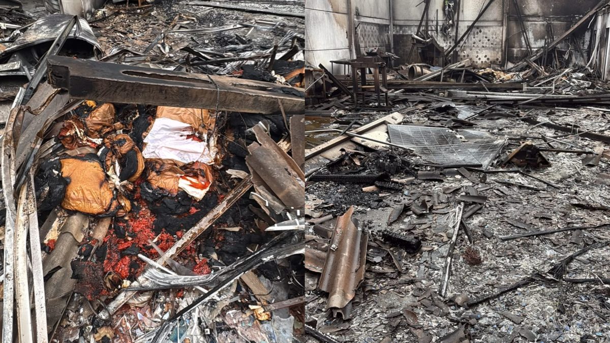 Fábrica atingida por incêndio é alvo de furtos após destruição em Indaial