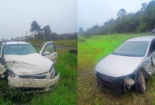 Batida na BR-470 deixa motorista de 70 anos e jovem de 23 feridos em Pouso Redondo
