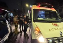 Batida contra cerca deixa motorista ferido durante a noite em Indaial