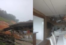 Mulher morre após parte da casa ser soterrada por deslizamento em SC; outras três pessoas ficam feridas