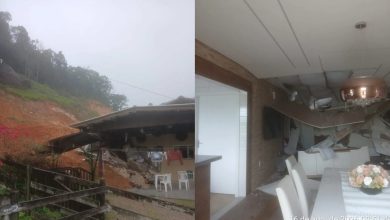 Mulher morre após parte da casa ser soterrada por deslizamento em SC; outras três pessoas ficam feridas