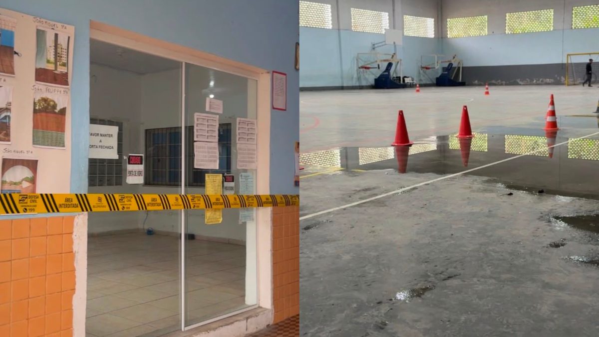 Rachaduras, infiltrações e áreas interditadas: escola com mais de 900 alunos preocupa em Blumenau