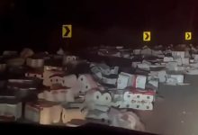 Motorista perde carga de papel higiênico em rodovia de SC, mas recebe ajuda inesperada
