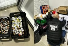 Laboratório clandestino de canetas emagrecedoras é descoberto e casal acaba preso em SC