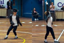 Garoto de 9 anos dá show imitando Michael Jackson em SC e vídeo explode nas redes