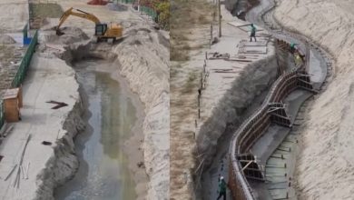 Obra de R$ 31 milhões: Balneário Camboriú avança com muro subterrâneo contra a ação do mar