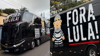 “Fora Lula” em ônibus de campanha é barrado e Justiça Eleitoral dá 24 horas para retirada