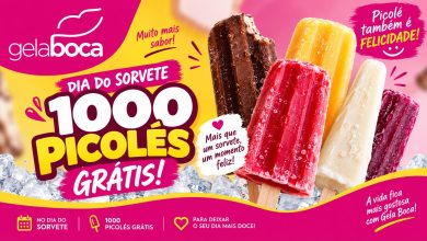 É de graça! Gela Boca vai distribuir 1.000 picolés em Timbó