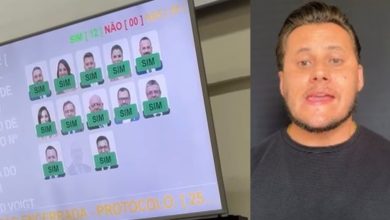 Por unanimidade, Câmara de Indaial aceita denúncia contra Diogo Pinho; mandato entra em processo de apuração