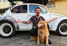 De Fusca pelo mundo: história do catarinense Jesse Koz e seu cão Shurastey vai virar filme