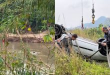 Motorista sai de carro após Palio cair no rio e desaparece em Brusque