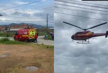Mulher sofre choque, cai e precisa de atendimento do Arcanjo em Ilhota