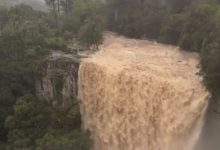 Salto Ventoso bate recorde e impressiona com força da água