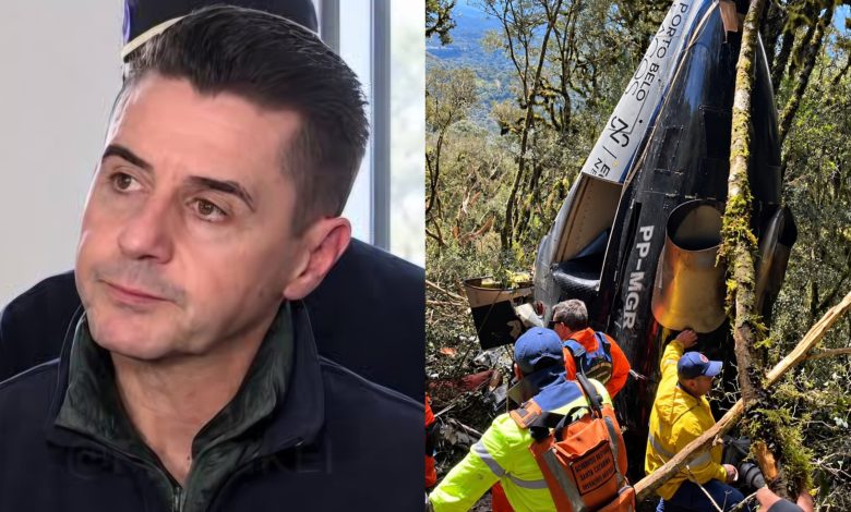 Sócio de Rick escolhe viajar de carro e escapa de queda de helicóptero que matou 5 em SC