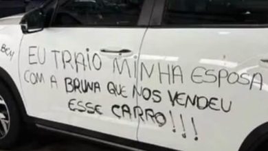 Traição? Mulher cobre carro do marido com mensagens e caso viraliza