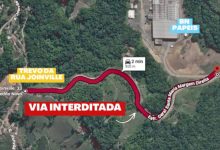 Trecho de estrada será interditado para obras em Benedito Novo