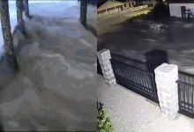 Tsunami meteorológico faz mar avançar de repente e assusta moradores e pescadores em SC