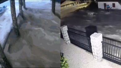 Tsunami meteorológico faz mar avançar de repente e assusta moradores e pescadores em SC