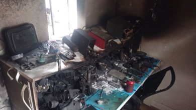 Incêndio atinge assistência técnica de celulares em Timbó