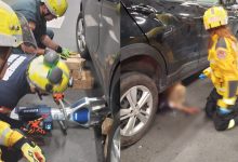 Homem acaba debaixo de carro após atropelamento em estacionamento de supermercado em Blumenau