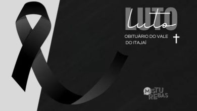 Óbitos no Vale do Itajaí de 14 a 17 de setembro