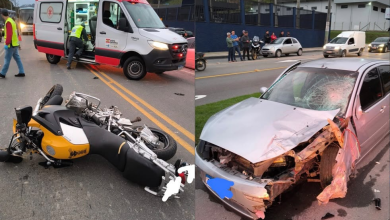 Três veículos envolvidos e uma morte: colisão deixa motociclista morto em Brusque