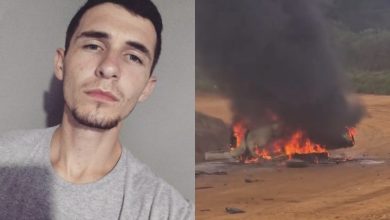 Piloto de 29 anos morre após carro capotar e pegar fogo durante campeonato de arrancada em Mafra