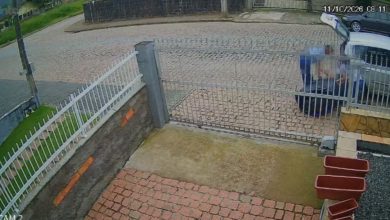 Brinquedos alugados para festa de aniversário são levados de calçada em Timbó; família pede devolução