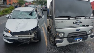 Homem morre após ser atropelado por carro e caminhão em Blumenau