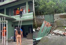 Escada desaba sobre duas crianças de 8 anos e mais de 30 moradores são retirados de imóvel em SC