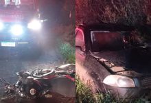 Motociclista morre após colidir contra carro na BR-470, em SC; motorista fugiu do local