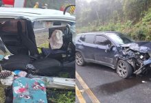 Mulher e criança morrem após colisão entre carros em rodovia de SC