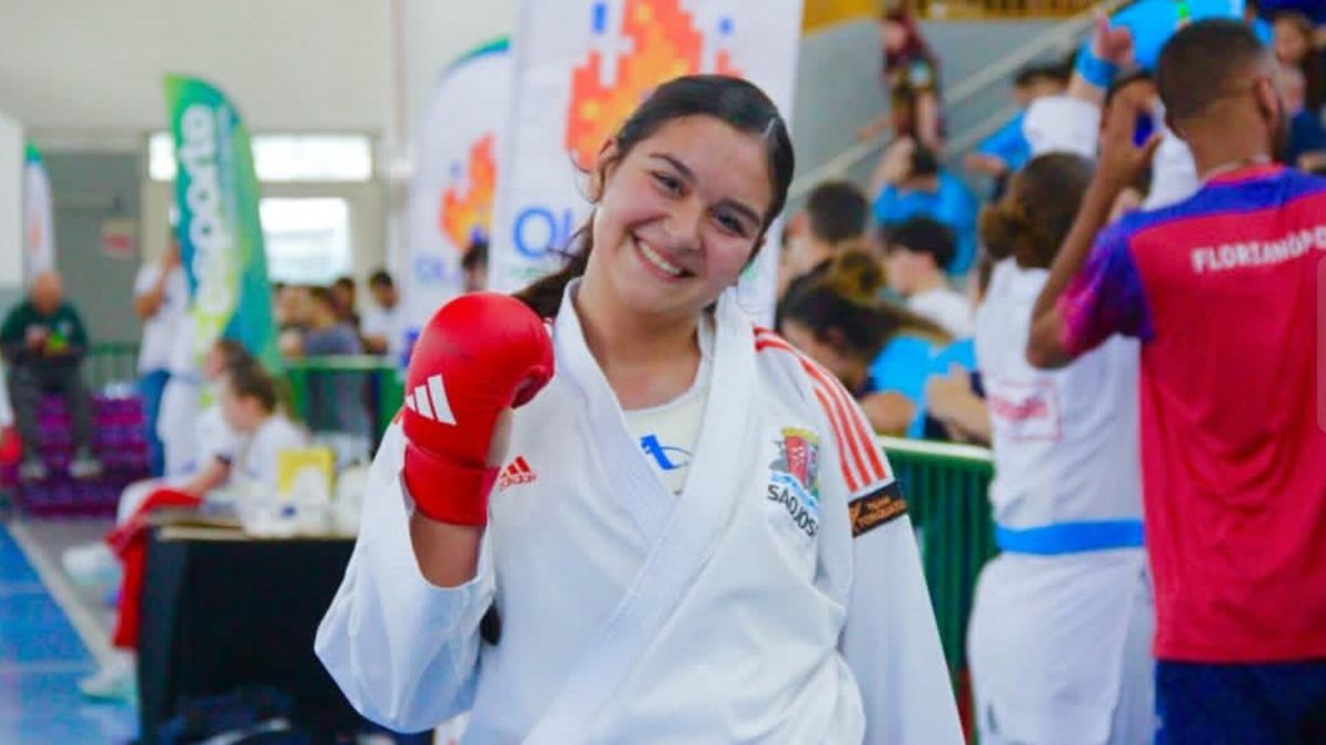 Atleta de Indaial conquista ouro no karatê durante a OLESC 2026