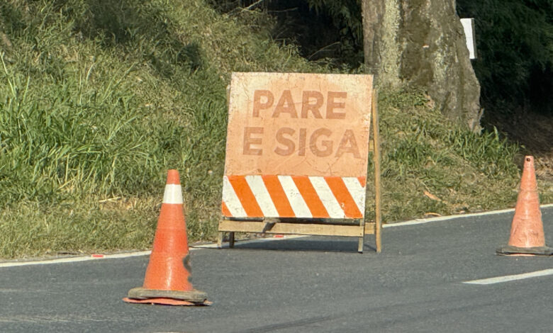 BR-470 terá sistema Pare e Siga em Apiúna a partir de quinta-feira