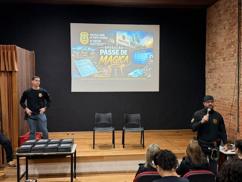 Prefeito e vice são afastados em operação que investiga suposto esquema milionário em Rio dos Cedros