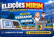 Câmara de Apiúna abre inscrições para eleger vereadores mirins