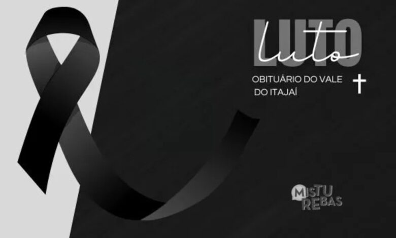 Óbitos no Vale do Itajaí de 26 a 30 de outubro