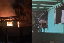 Incêndio destrói casa e vizinho é hospitalizado após salvar cachorro do fogo em Brusque