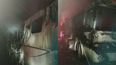 Motorhome pega fogo e exige 14 mil litros de água para apagar em Brusque