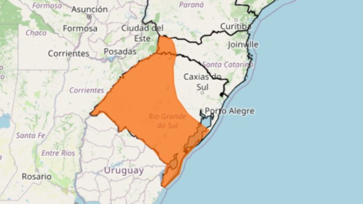 Ciclone se forma no Sul e coloca região em alerta para temporais, tornados e ventos acima de 90 km/h