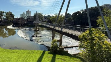 Atenção! Ponte do Jardim do Imigrante é interditada em Timbó