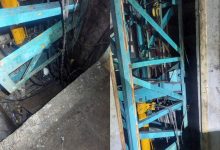 Trabalhador cai de quatro lajes após estrutura de obra despencar em Blumenau