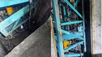 Trabalhador cai de quatro lajes após estrutura de obra despencar em Blumenau